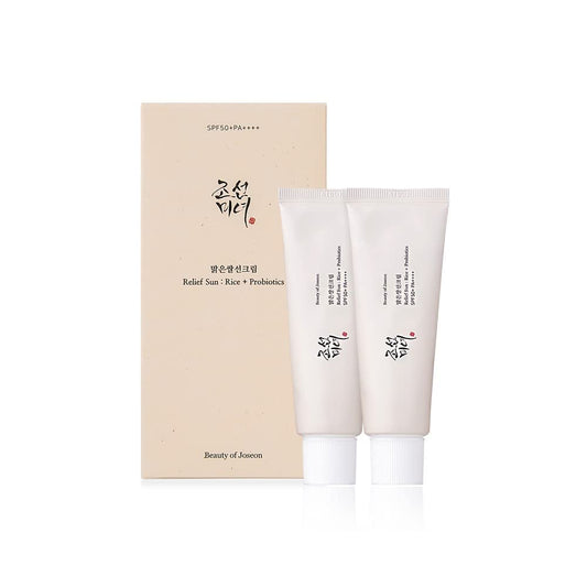 [Beauty of Joseon] Relief Sun : Rice + Probiotics Set (SPF50+ PA++++) Pack of 2