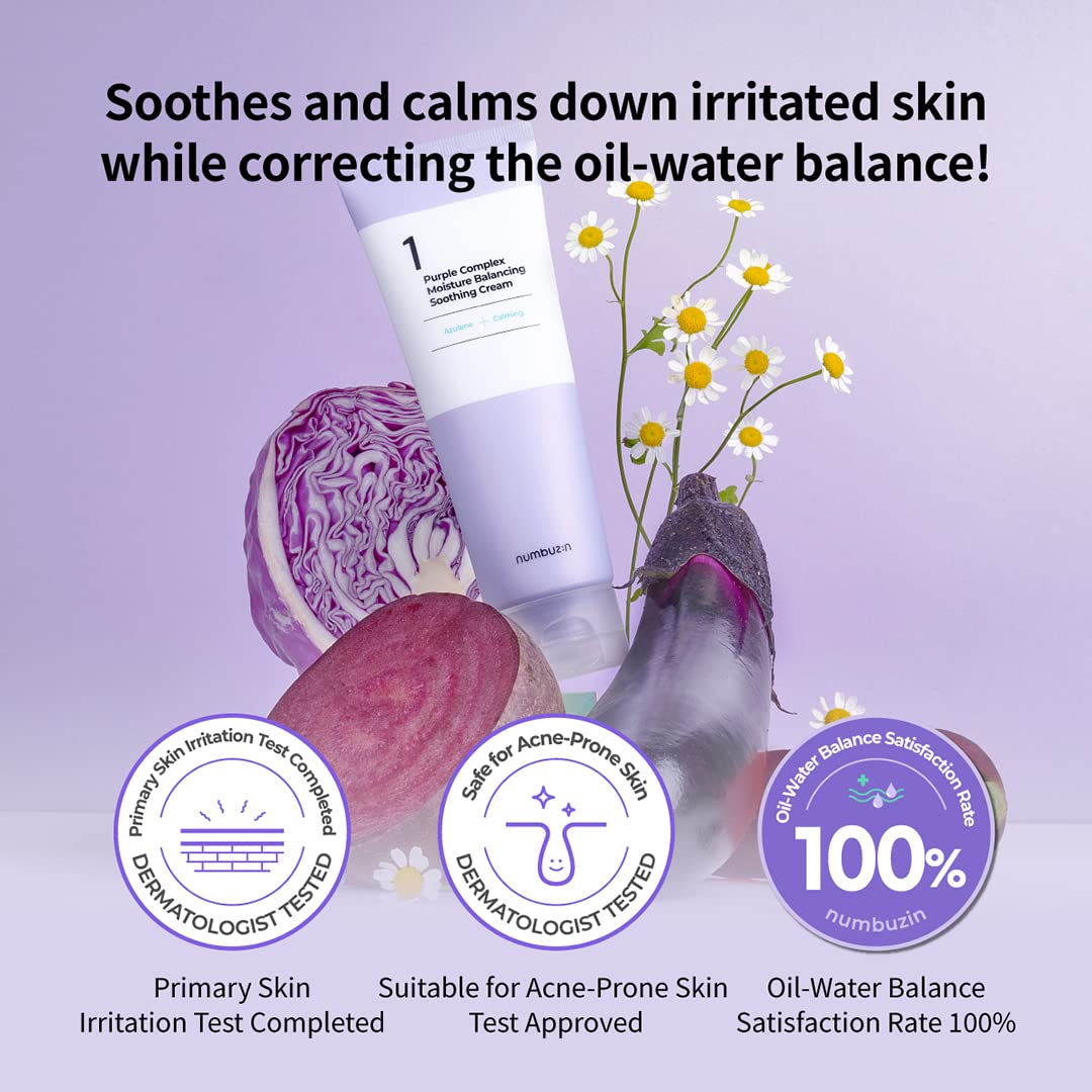 [numbuzin] No.1 Purple Complex Moisture Balancing Soothing Cream 100mL