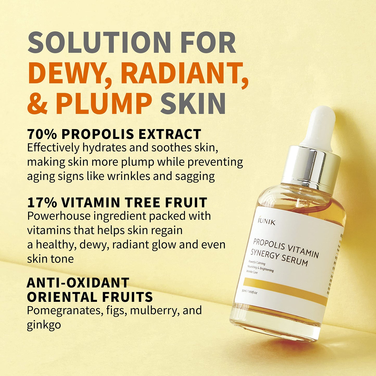 [iUNIK] Propolis Vitamin Synergy Serum 50mL