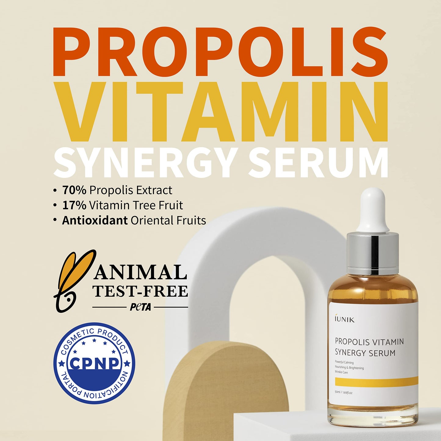 [iUNIK] Propolis Vitamin Synergy Serum 50mL