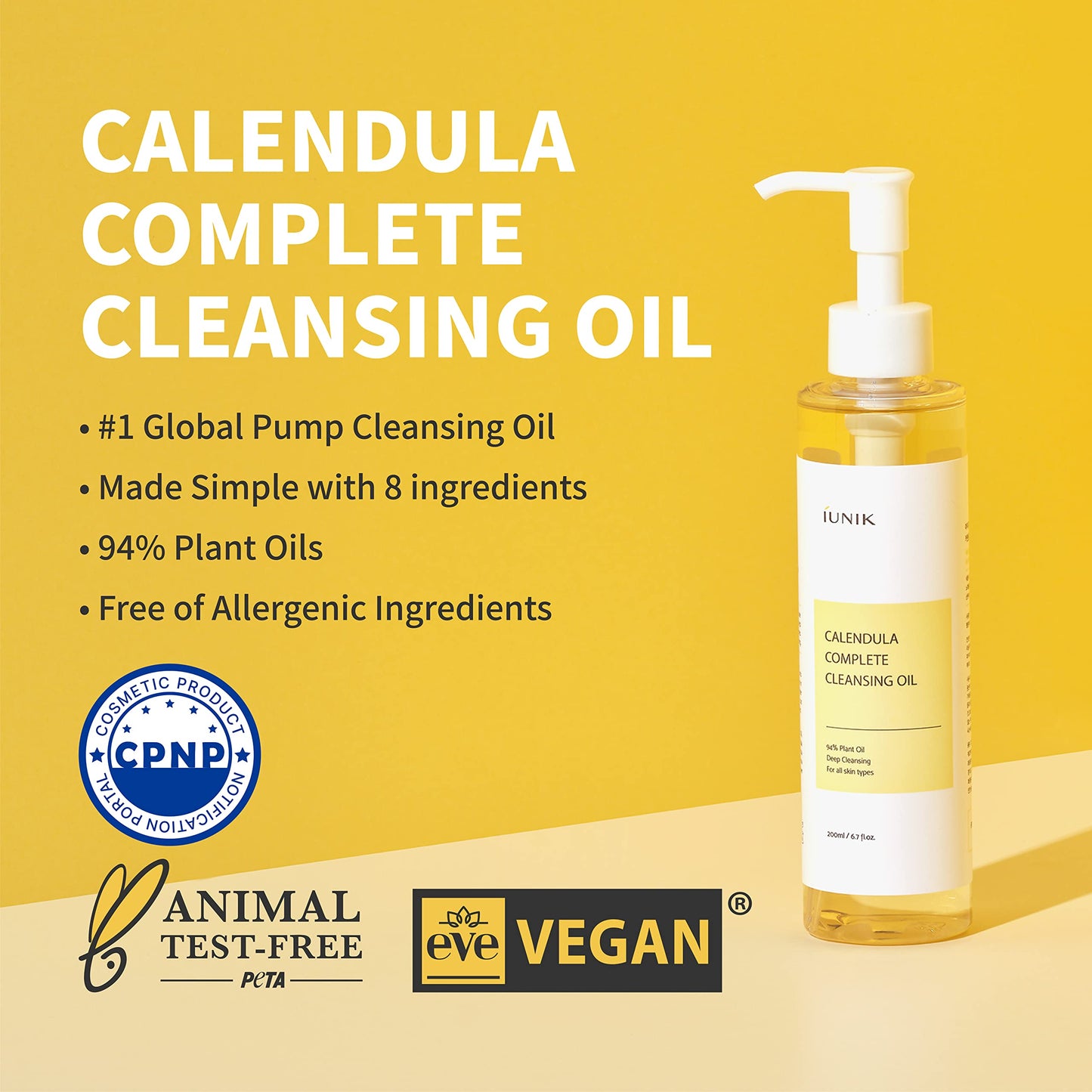 [iUNIK] Calendula Complete Cleansing Oil 200ml