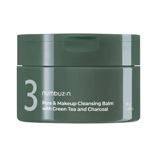 [numbuzin] No.3 Pore & Makeup Cleansing Balm With Green Tea And Charcoal 85g